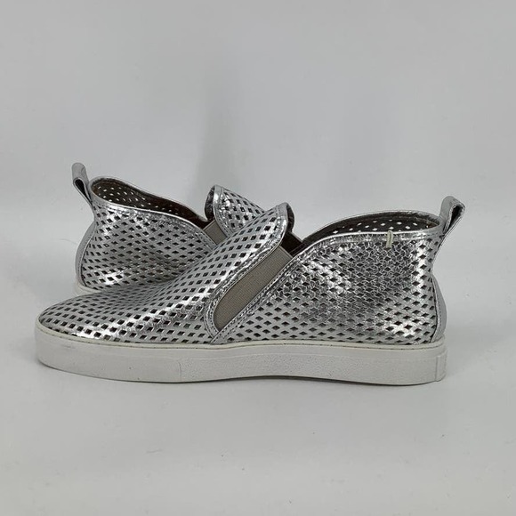 Jibs Size 11 Women 9 Men Mid Rise Silver Slip On Bootie Shoe $80 msrp J16-7 - Picture 4 of 7